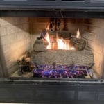 Fireplace after service