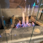 Fireplace after service