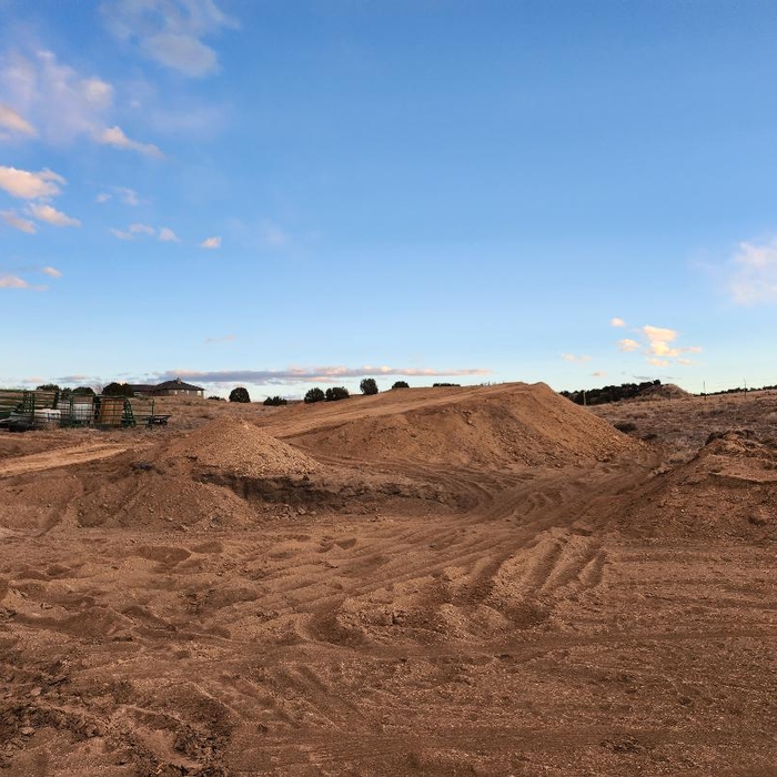 Stockpile for excavation of building site