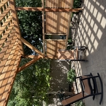 Pergola with chairs
