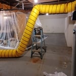 French drain installation