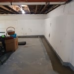 French drain installation