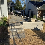 Done raised flagstone patio