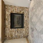 Fireplace with Splitface Stackstone
