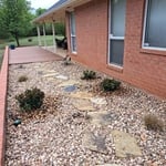 Flagstone and Rock Bed