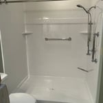 Modern White shower
