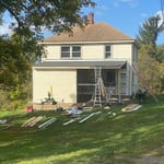 working on the roof