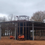 Horse riding arena.