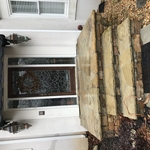 Custom wrought iron handrail.