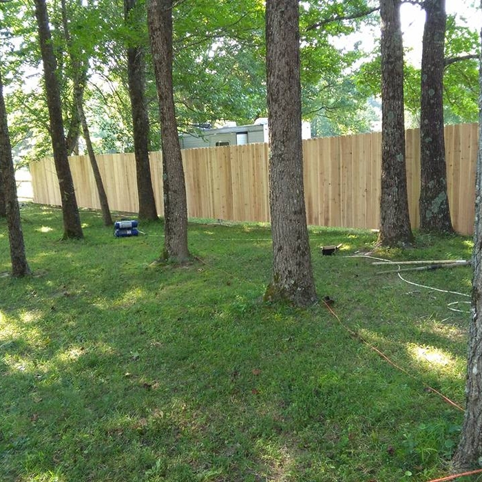 View of Fence from homeowners yard