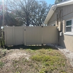 Tan PVC Fence