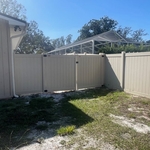Tan PVC Fence