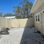 Tan PVC Fence
