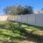 Tan PVC Fence