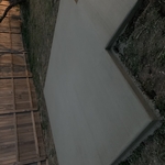 Patio and sidewalk