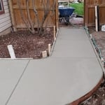 Side walk and patio