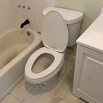 Toilet installed