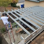 Picture Taken From Roof Midway Through Project