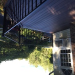 composite decking and metal railings