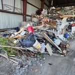 At the dump