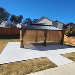 Concrete Patio and Gazibo instal