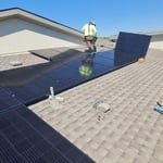 Installation in Progress for Solar Panels.