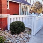 Custom curved fence