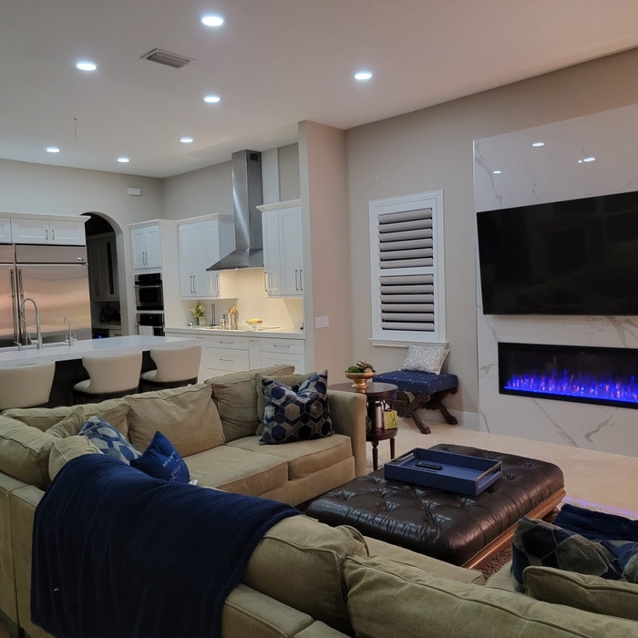 TV WALL UNIT ISNTALLATION WITH FIREPLACE