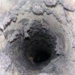 Dryer Vent Before - Wilbraham, MA