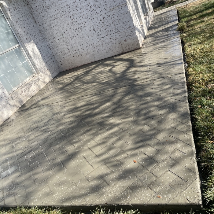 Stamped Patio and walkway