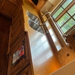 Etched limestone countertops