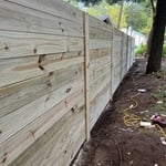 The fence from the outside