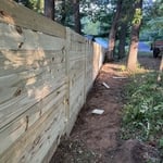 The fence from the outside
