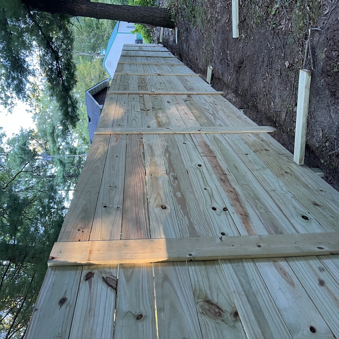 The fence from the outside