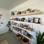 Library Floating Shelves