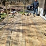 Deck remodeled