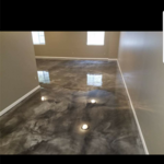 Basement epoxy floor