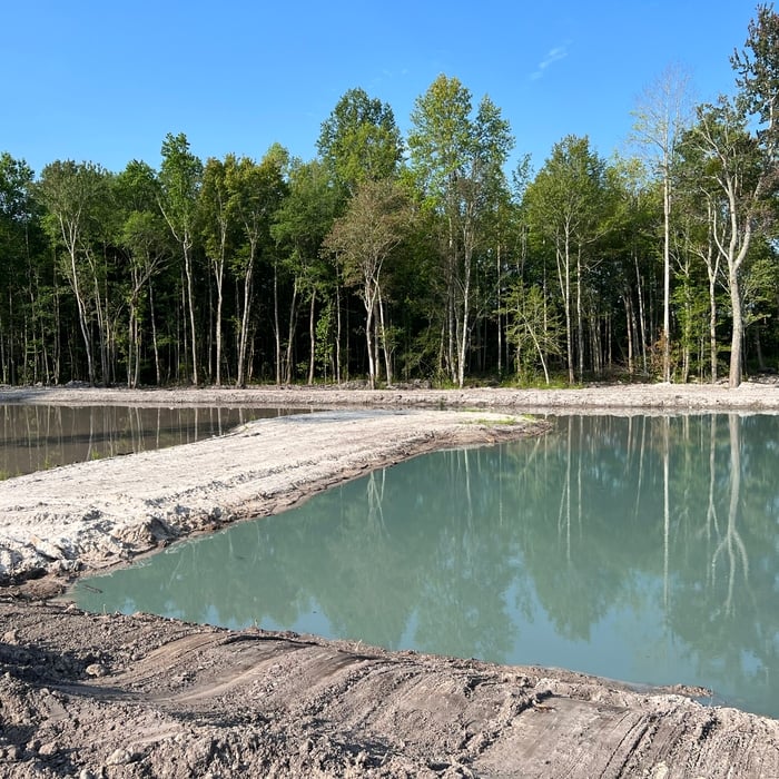 Land clearing & new pond