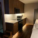 Stained Maple Cabinets