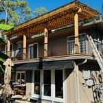 Cedar patio cover