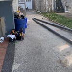 The new sewer pipe