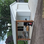 New garage with carport
