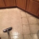 Cleaned on left, not cleaned on right
