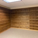 Custom oak shelves