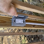 Added receptacle to deck