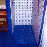 Glass Block Surround and Two Showers