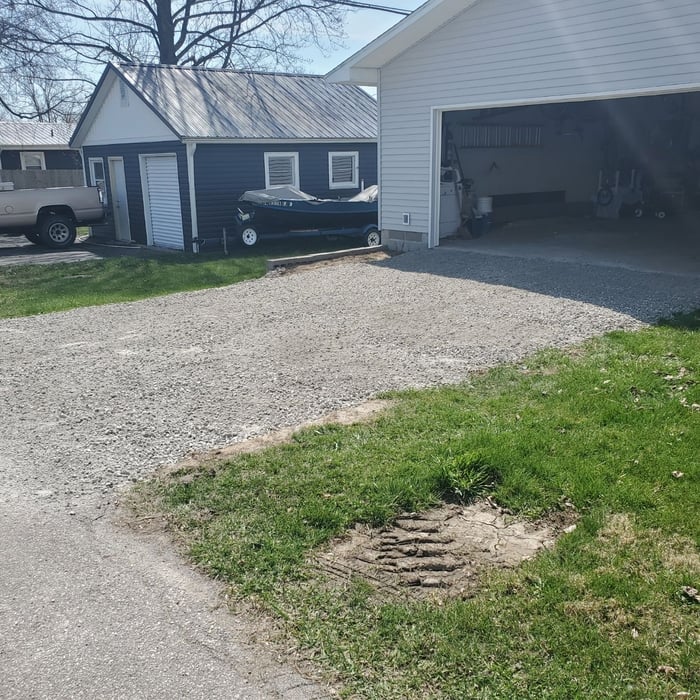20x20 Gravel driveway