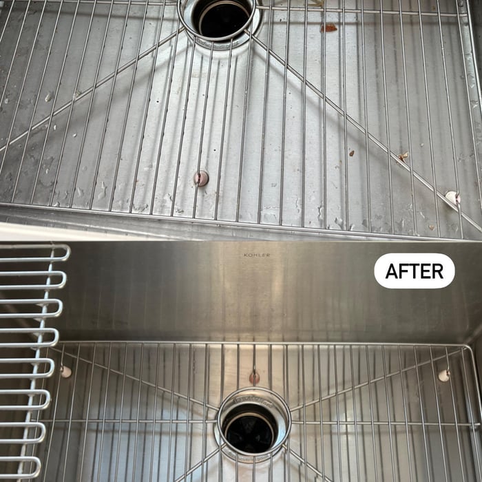 Kitchen - sink cleaning