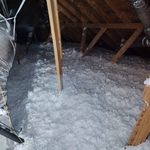 White fiberglass insulation