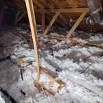 White fiberglass insulation